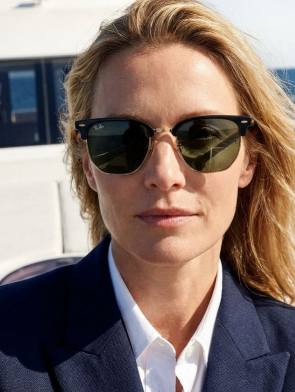 Ray-Ban Black Clubmaster Classic Sunglasses - Picture 6 of 10